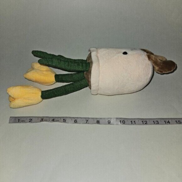 Yellow Tulips Flowers Potted Plant Plush Stuffed 13" Anthropomorphic Smiling - Picture 8 of 8